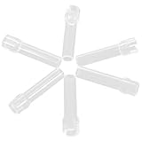 ARTSEWPLY 6 piezas Pajitas Reutilizables de Silicona para Vasos Grandes Accesorios Ergonómicos para Beber Directo Repuesto para Pajitas de Batidos y Botellas de Agua Transparentes y