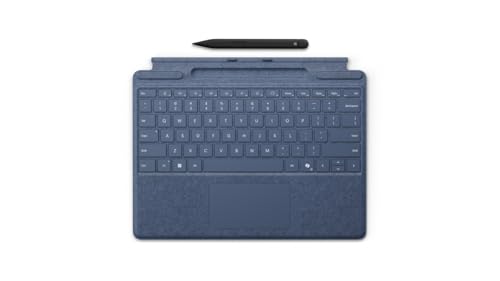 Microsoft Surface Pro Keyboard - Tastatur - Mit Trackpad, Beschleunigungsmesser, Surface Slim Pen 2 AblagE- Und Ladeschale - Qwertz - Deutsch/?sterre