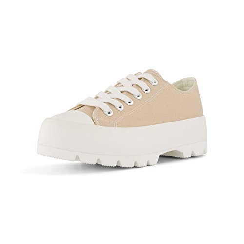 CUSHIONAIRE Women's Vasco Low top Canvas Sneaker +Memory Foam2