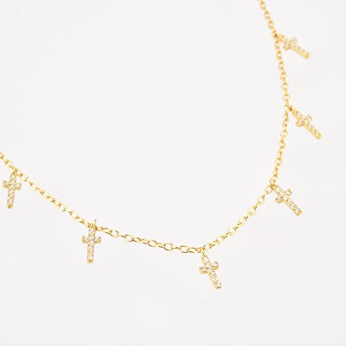 Collier long croix rock punk pour homme et femme, bijou de mode et accessoire de cou alternatif - 6