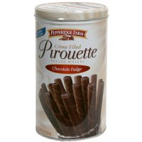 Pepperidge Farm Creme Filled Pirouette, Chocolate Fudge, 13.5 oz, (pack of 2)