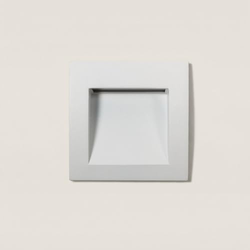 Baliza exterior LED 4W en aluminio Leif con diseño arquitectónico 5
