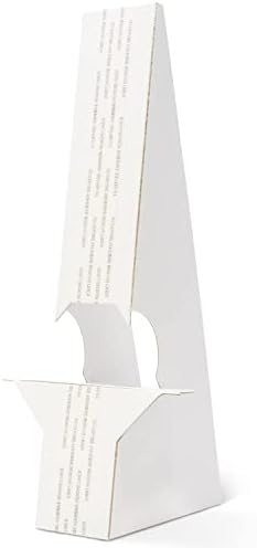 Lineco, 9 Inch, White Adhesive Self Stick Easel Stand Back, Double Wing, for Art Photos, Pack of 25