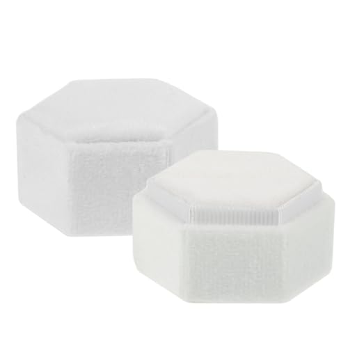 GALPADA Caja Joyero Hexagonal joyero pequeño organizador de anillos Joyero de anillo de viaje linterna decorativa verter tapa pequeño organizador de joyas joyero de viaje terciopelo