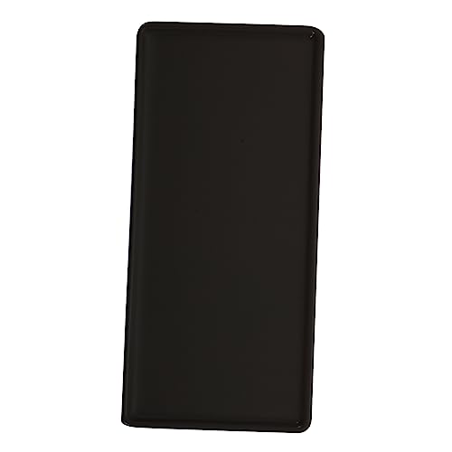 Plato rectangular negro mate de cerámica estilo japonés miniatura 1