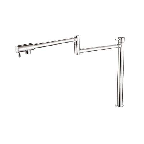 Robinet de cuisine double articulation orientable en laiton massif - 2