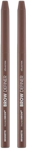 Collection Cosmetics, Incredibrow Eyebrow Definer, Pigmented Pencil, 4.2g, Brunette (Pack of 2)