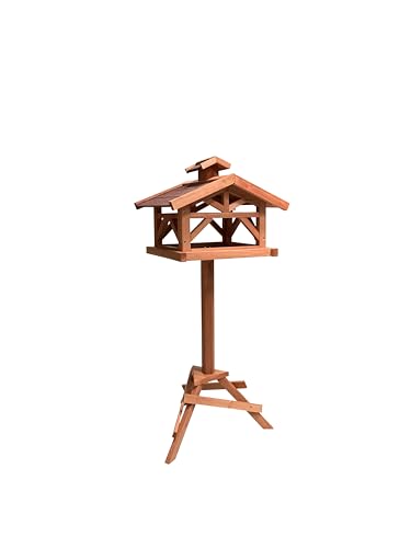 Casa para Pájaros de Madera con Soporte