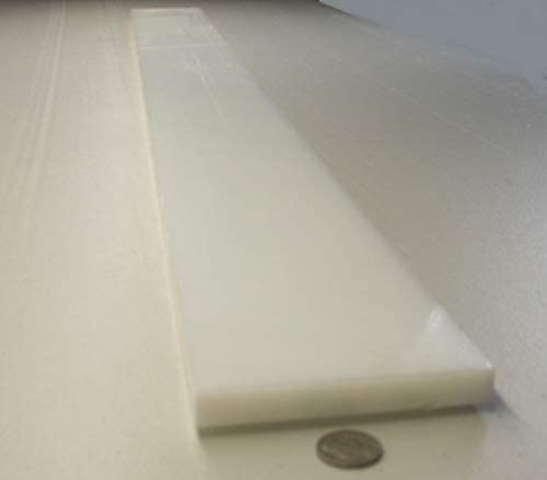 White HDPE (High Density Polyethylene) Rectangular Bar .500
