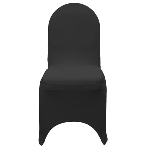 image for YOUR CHAIR COVERS - Black Stretch Spandex Banquet Chair Cover - Weddin