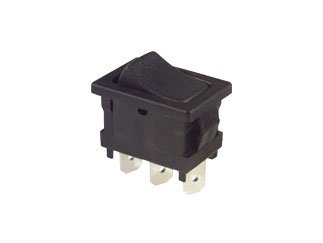 C & K Components D501J12S215QA Switches Rocker D Series 4 A SPDT On-None-On Quick Connect Power Rocker Switch - 5 Item(s)