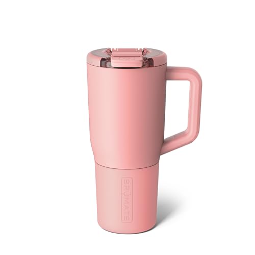 BrüMate Müv - 25oz 100% Leak Proof Insulated Coffee Mug with Handle & Lid - Stainless Steel Coffee Travel Mug - Double Walled Coffee Cup (Guava)