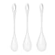 Satisfyer, Liebeskugeln, Yoni Balls ’Yoni Power 1’, 22-74 g, 2-3 cm, 3er Set, hautfreundliches Silikon, Farbe:weiß