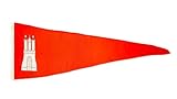 Material: 100% Polyester Fahne Flagge Freie und Hansestadt Hamburg Wimpel Langwimpel - 30 x 150 cm