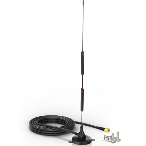 Bingfu 4G LTE Antenne 10dBi SMA Stecker mit Magnetfuß und 3M Kabel, Hochleistungs-Omni-Antenne für Mobilrouter, Hotspots, CPE, Mobilfunk-Gateways, IoT-Geräte