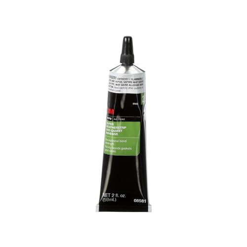 3M Super Weatherstrip and Gasket Adhesive, 08581, Black, 2...