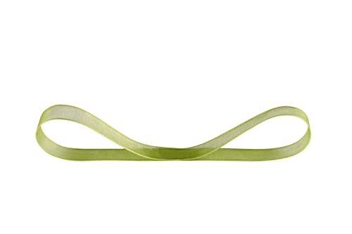 Ribbonitlux 9mm Sheer Organza Ribbon, Moss Shimmer Chiffon Ribbon 45M-Roll - Image 2