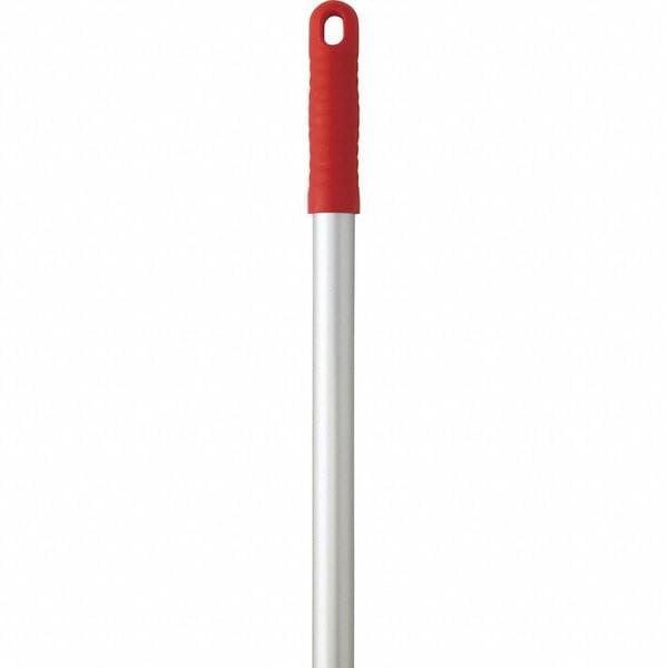 Image of Vikan 1460mm Color Coded Handle, 1 in Dia, Red, Aluminum 29594-1 Each