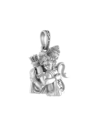 Pendentif Lord Hanuman argent sterling 925 Mtrolls 8,7 g, l'excellence de l'orfèvrerie