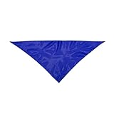 Pack de 25 Pañoletas Triangulares Extragrandes 100x70cm - Poliéster 190T Suave - Kit a Granel para Fiestas y Eventos (AZUL)