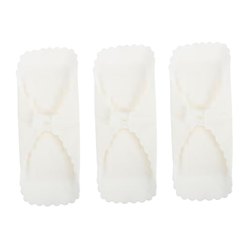 Healeved 3Pcs Reusable Cotton Menstrual Pads with Hidden Snap Button for Women Washable Sanitary Napkins Breathable Soft Leak Resistant Comfortable Period Care