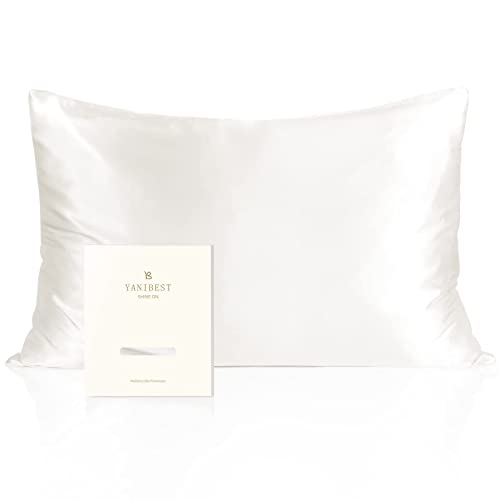 YANIBEST Vegan Silk Pillowcase for Hair and Skin, Queen Pillow 20"x30