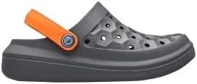 Joybees UKVCG.CRO.C004 Varsity Clog Kids Charcoal/Orange C4