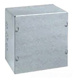 Wiegmann SC101006 SC-Series NEMA 1 Screw Cover Wallmount Pull Box with Knockouts, Painted Steel, 10