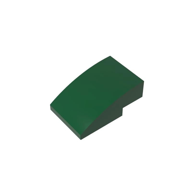 24309 Arched Brick Slope Curved 3x2 No Studs 50 Pieces GDS-1123 Compatible with Lego Building Blocks Color:Dark Green โ image 1