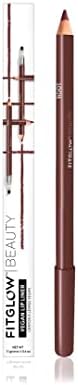 FITGLOW Beauty - Natural Lip Liner Pencil With Blending Brush | Vegan, Woman-Owned Clean Beauty (Root)