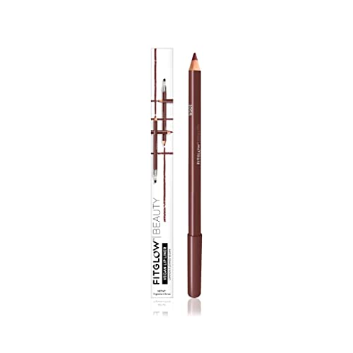 Fitglow Beauty - Natural Lip Liner Pencil With Blending Brush | Vegan, Woman-Owned Clean Beauty (Root) #TOP3