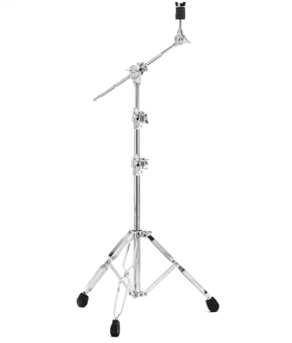 Boom Cymbal Stand, Heavy Duty Double Braced Chrome Drum Hardware (6709)