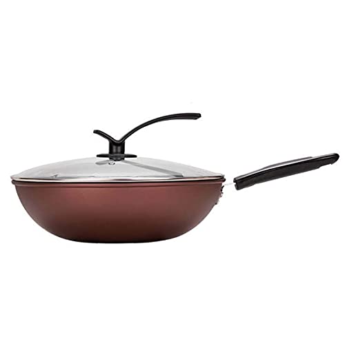 Wok de hierro fundido con tapa 30 cm