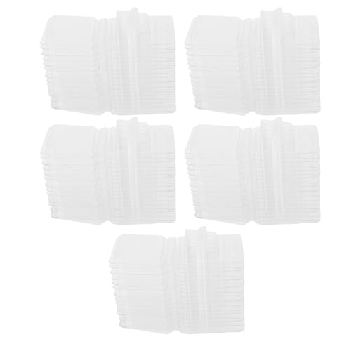 Kuuleyn 100 Packs Wax Melt Clamshell Die Containers, Wax Melt Containers, Clear Empty Plastic Tray for Valentine Day Wickless Tarts Candle Making (Five Pointed Star Shaped)