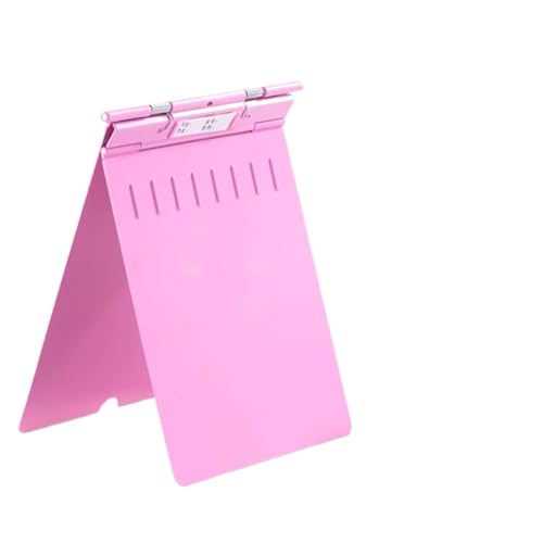 A4クリアファイル ドキュメントファイル 書類整理 ABS樹脂製 24.7x32.8cm 耐衝撃 スプリング蓋 内歯デザイン 軽量 5色展開 病院 オフィス 学校 業務用 (ピンク/470 g/10個入)