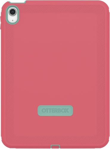 Image of OtterBox iPad (A16) & iPad 10th Gen (Only) - Defender Series Case - Strawberry Mint - Multi-Layer Protection - Four Position Stand - Built-in Screen Protector - Port Covers - Apple Pencil Storage