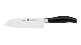  Zwilling Santoku - Cuchillo (Acero Inoxidable, Negro/Plateado, Acero Inoxidable)