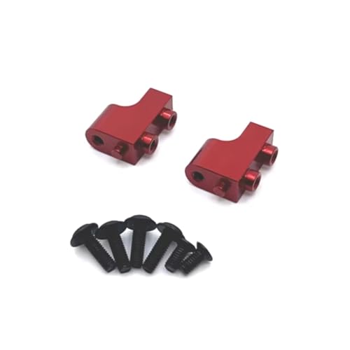 Servo WLtoys 12428 en métal rouge : fixation haute précision pour voiture RC 1/12