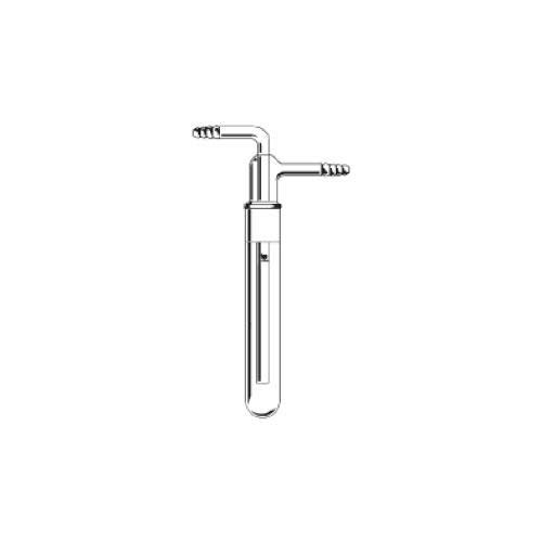 Wilmad-Lab Glass LG-11026-100 Two-Piece Vacuum Trap with Hose Connectors, 32 mm OD, 200 mm Length