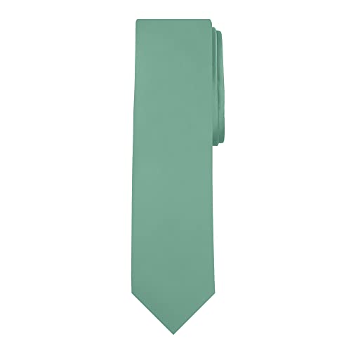 Image of Jacob Alexander Men's Slim Width 2.75 inch Solid Color Tie