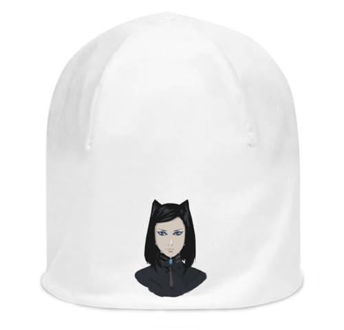 Bonnet coton fin extensible blanc Anime 26 léger et souple taille unique homme femme