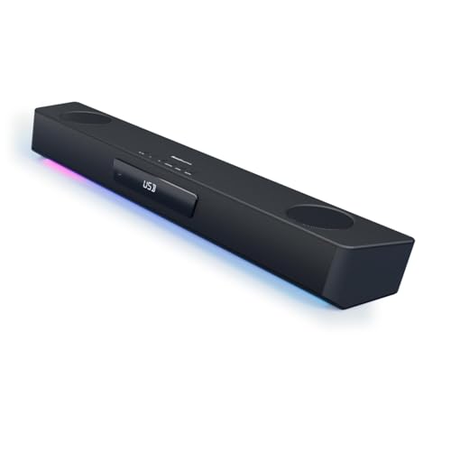 SOUNDBAR ALL-IN-ONE CON AUDIO POTENTE – Goditi un'incredibile nitidezza audio con il design bi-amplificato a quattro driver di Sound Blaster Katana SE