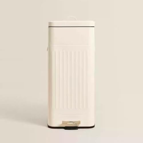 Bote de basura rectangular con pedal y cubeta interna de 30L miniatura 6