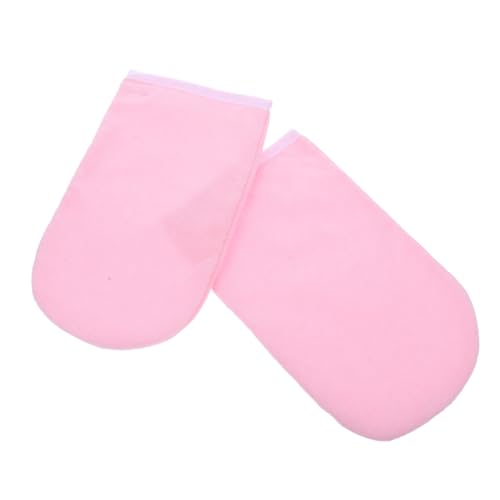 BCOATH 1 Pair Waxed Cotton Gloves Paraffin for Hands Women's Spa Mitts for Hand Moisturizing Lotion Care