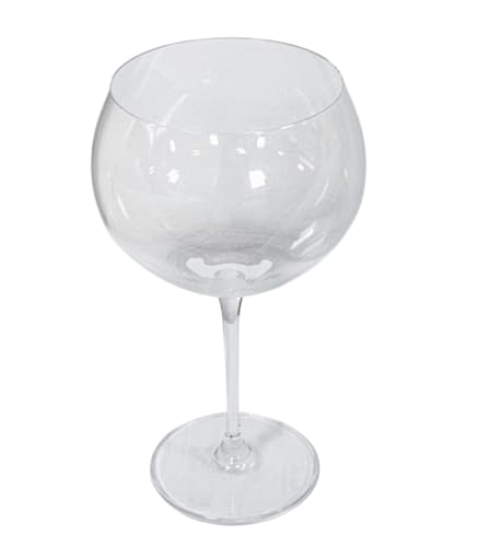 Ekilikua Home Ser 4 Copas de Gin Tonic de Cristal de Bohemia Transparente, 850cc, 22cm Altura | Set de 4, Estilo Clásico | Regalos | Bar | Ideas Regalos