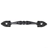 Design antique : ce lot de 4 poignées en fonte noire présente un style antique qui ajoute une touche classique à votre placard de cuisine, abri de jardin, portail ou porte. La couleur noire améliore son attrait vintage.