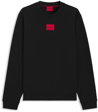 HUGO Diragol212 Herren-Sweatshirt aus Baumwoll-Fleece mit Logo-Label