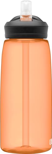 Image of CamelBak Eddy+ Water Bottle with Bite Valve Straw, Leak‑Resistant Easy‑Sip Design for Everyday Hydration, 32oz, Desert Sunrise
