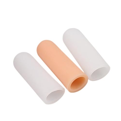 FOMIYES Finger Protectors 1 Pair Moisturizing Anti-Slip Durable Material for Men Women White Finger Sleeve