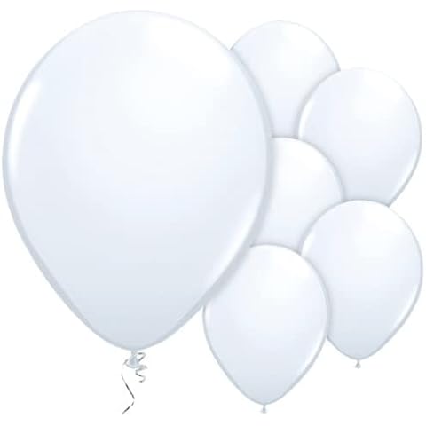 Party Balloons 12" Decorator Balloons - Range of Unique Colours (Linen White, 10 Pack) Cover